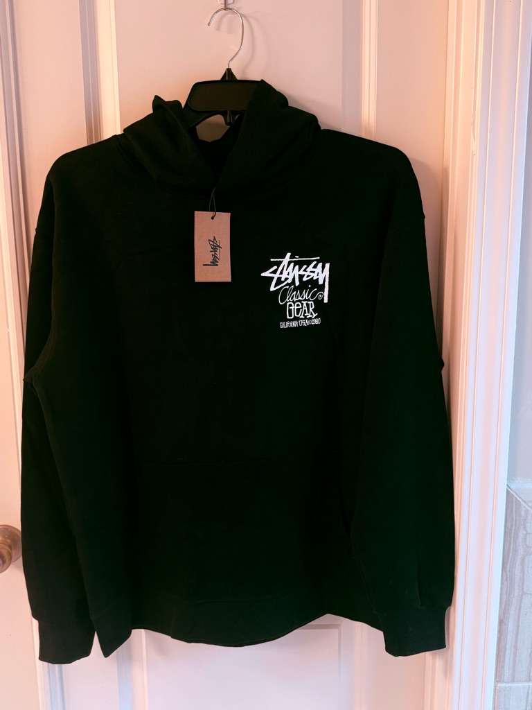 Stussy Classic Logo Black Men's Hoodie